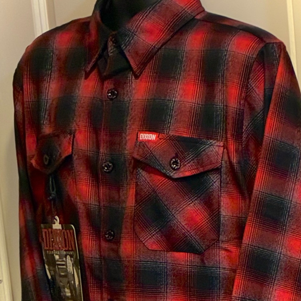 DIXXON Fairview Flannels. Men’s large, New with Tags and Bag.